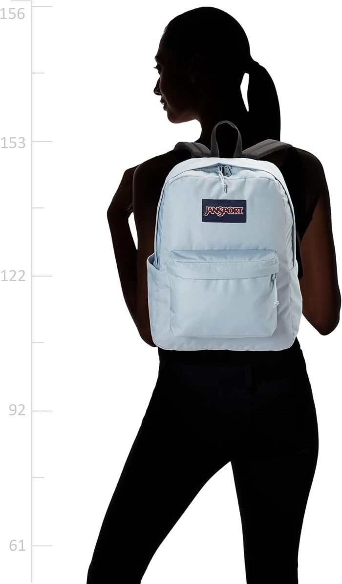 JanSport SuperBreak Plus Backpack with Padded 15-inch Laptop Sleeve and Integrated Bottle Pocket - Spacious and Durable Daypack for Work and Travel - Blue Dusk - Image 6