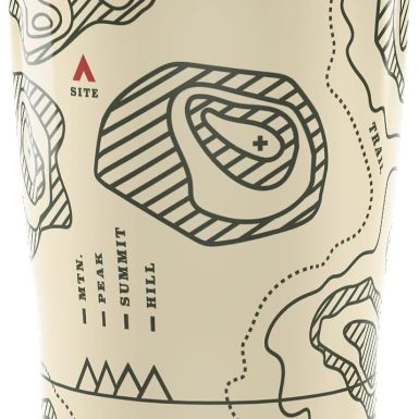 Tervis Traveler Trail Map Triple Walled Insulated Tumbler Travel Cup Keeps Drinks Cold & Hot, 20oz, Stainless Steel